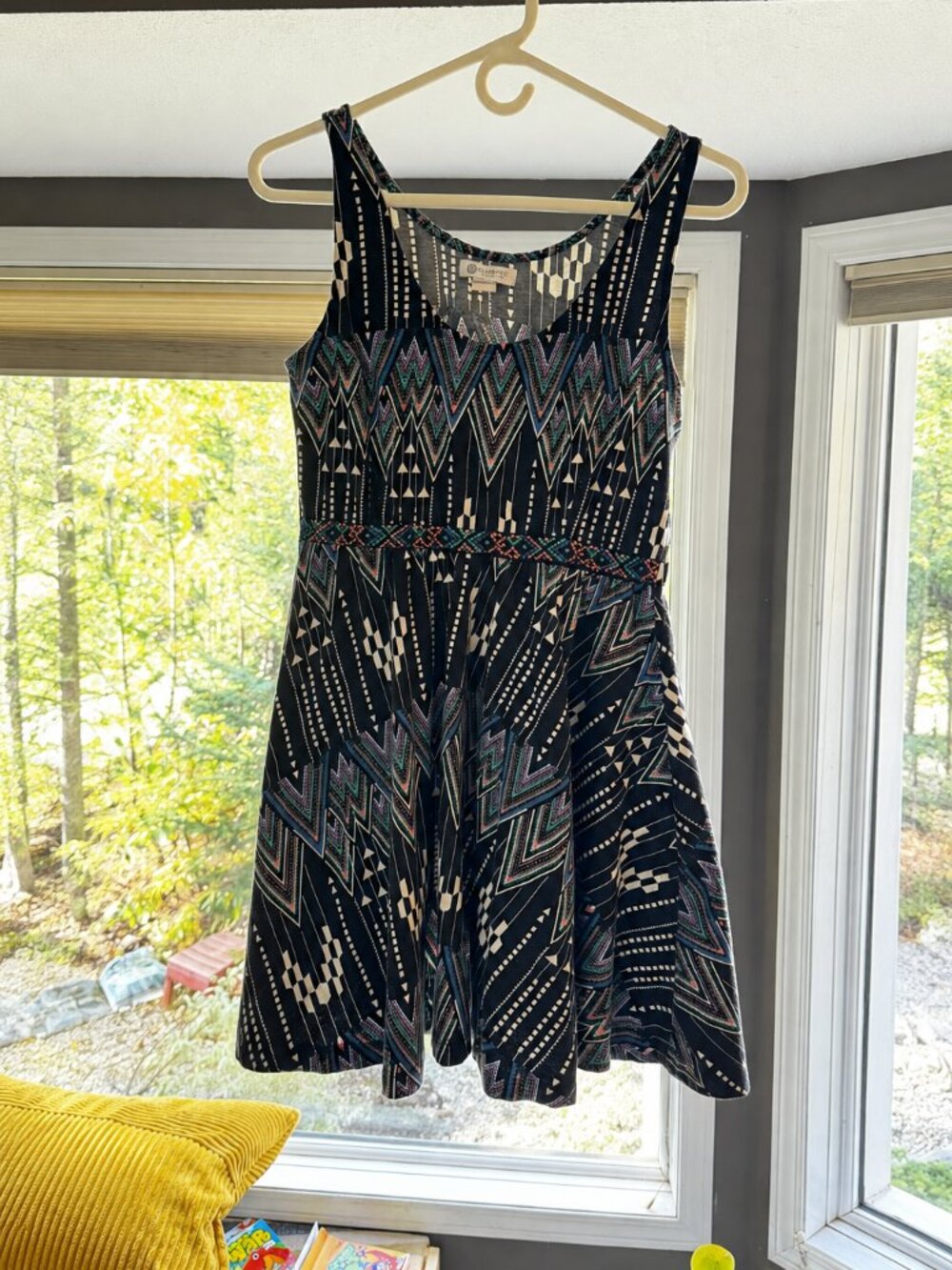 Element Boho Geometric Print Skater Dress | Medium
